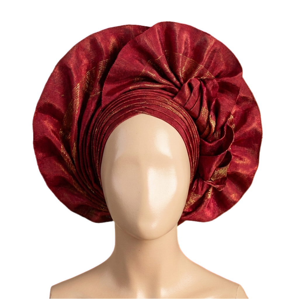 Burgundy gele